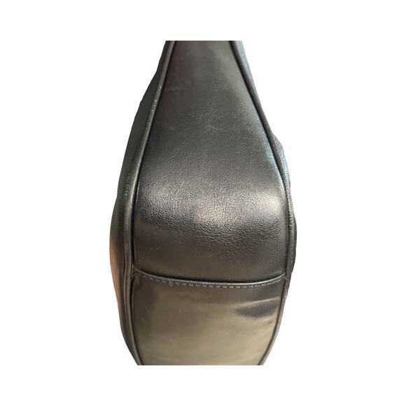 Gucci Black Leather Bamboo Handle Shoulder Bag Vintage 001 1014 1638 Italy - Picture 13 of 16